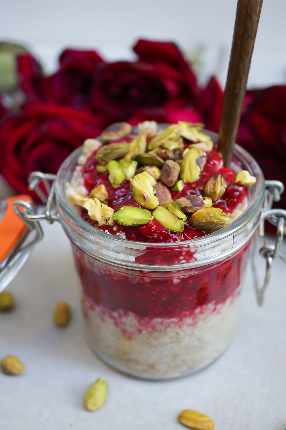 Raspberry Rose Chia Jam (Gluten Free, Paleo, Vegan, Refined Sugar Free)