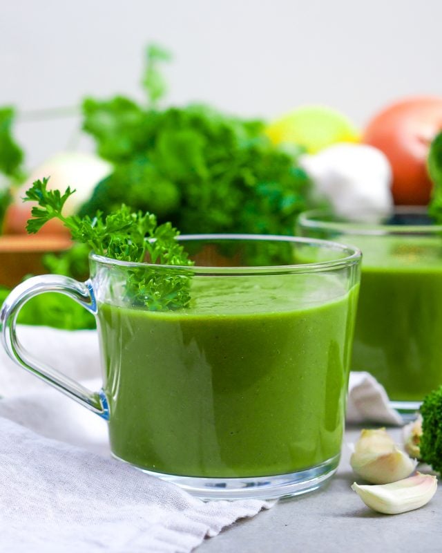 Green Detox Soup (Gluten Free, Paleo, Vegan)