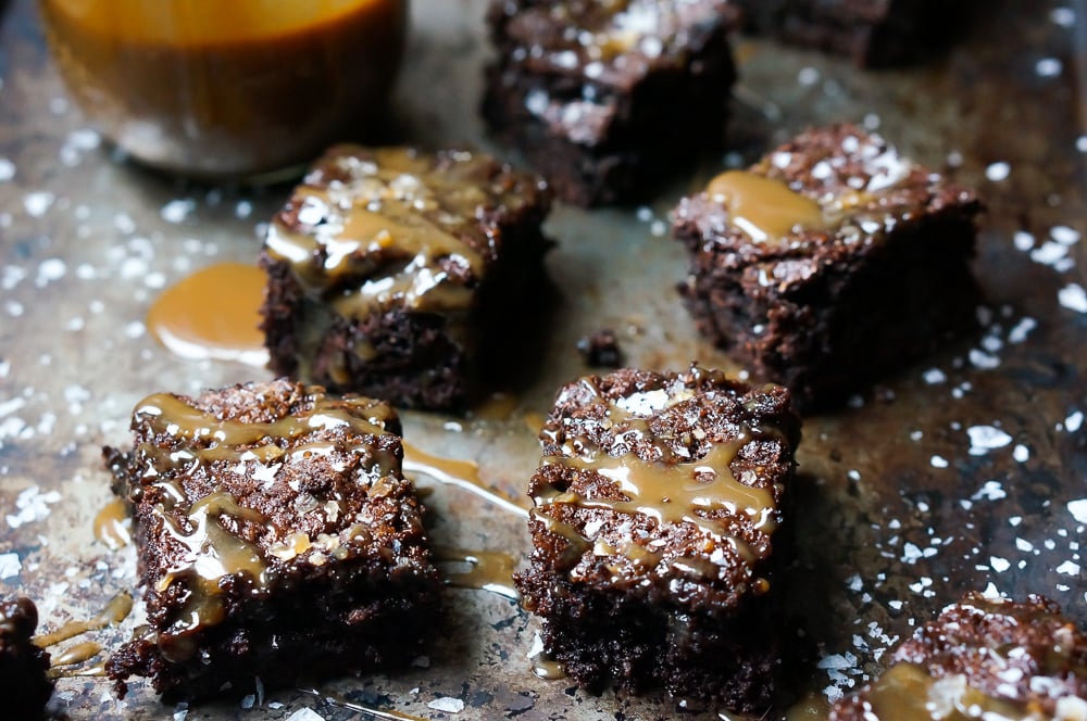 Healthy Salted Caramel Brownies | 17 Vegan Recipes to Kick Off the New Year