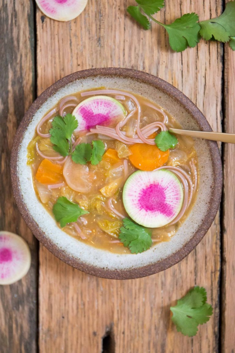 Sweet & Sour Probiotic Soup (Vegan, GlutenFree, Immune Boosting) Liz