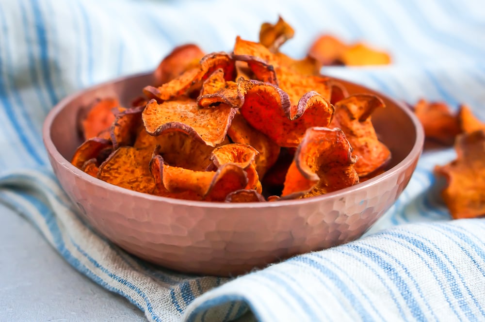 How to Make The Perfect Baked Sweet Potato Chips - Liz Moody