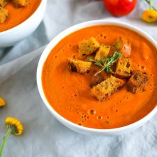 World's Best Tomato Soup Recipe (Gluten Free, Vegan, Paleo, Refined Sugar Free)