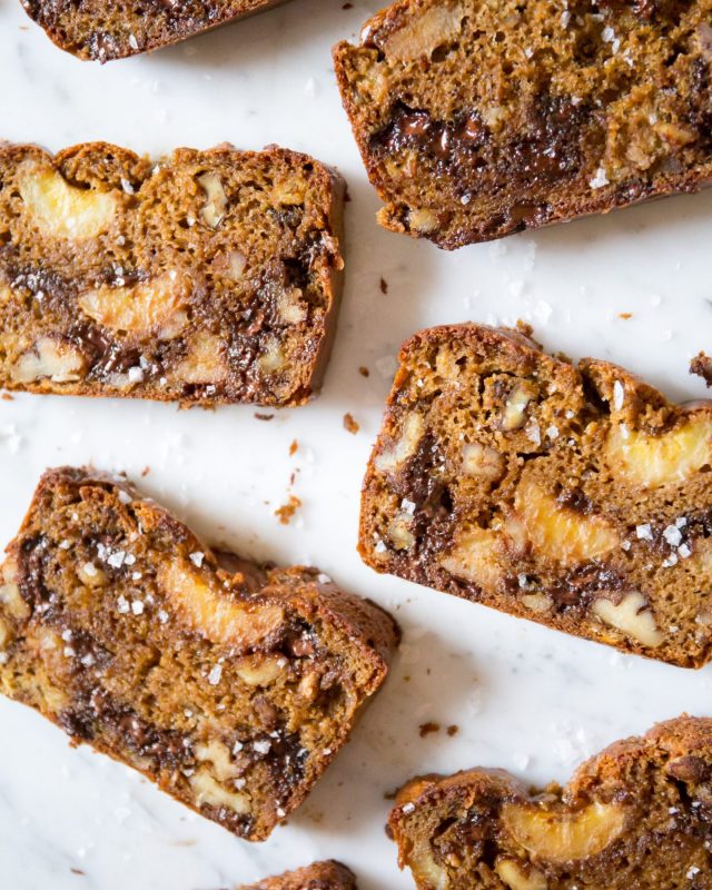 Salted Cookie Dough Banana Bread