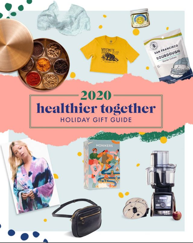 The Healthier Together 2020 Holiday Gift Guide Featuring Experiential Presents, Books, Inexpensive Options, BIPOC Businesses & More