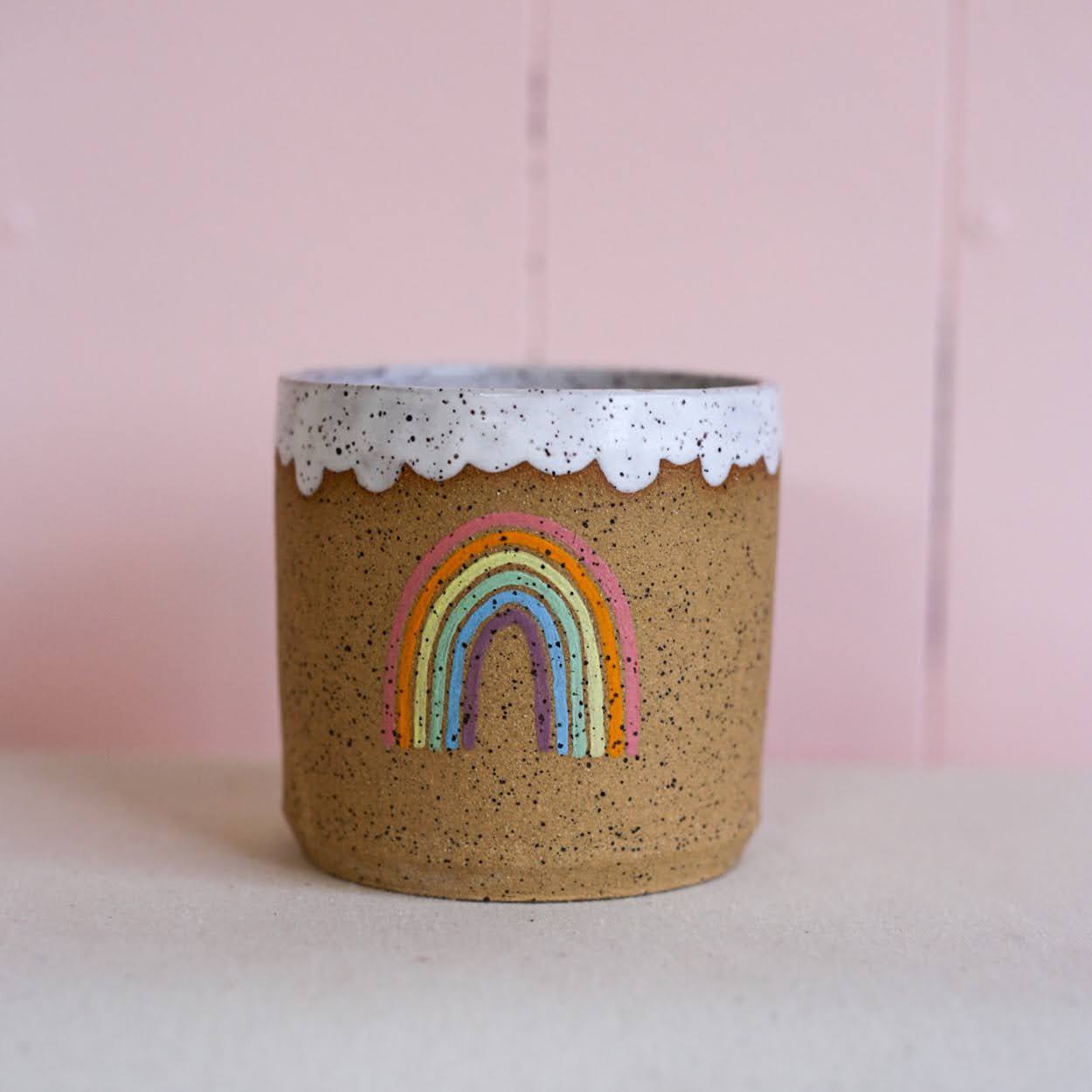 pinksalt ceramics rainbow mug