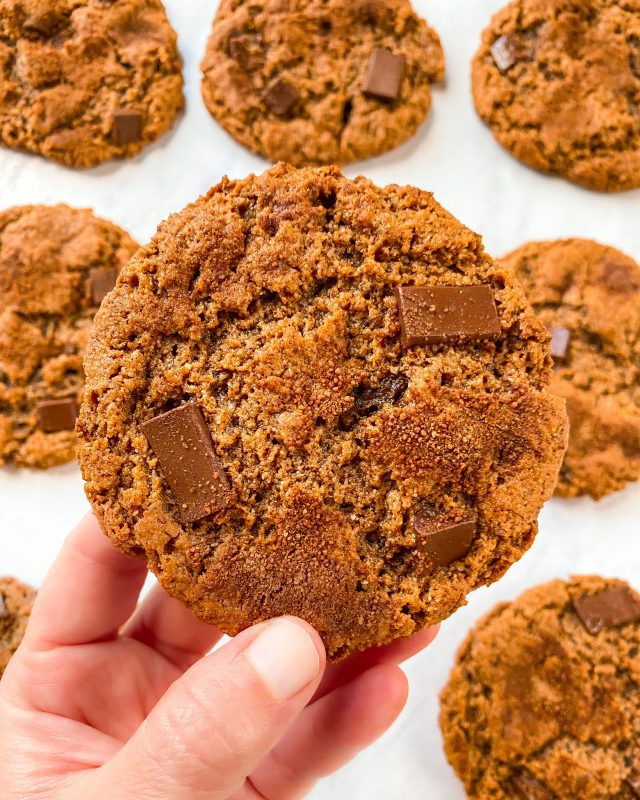 pumpkin cinnamon swirl cookies with chooclate chunks