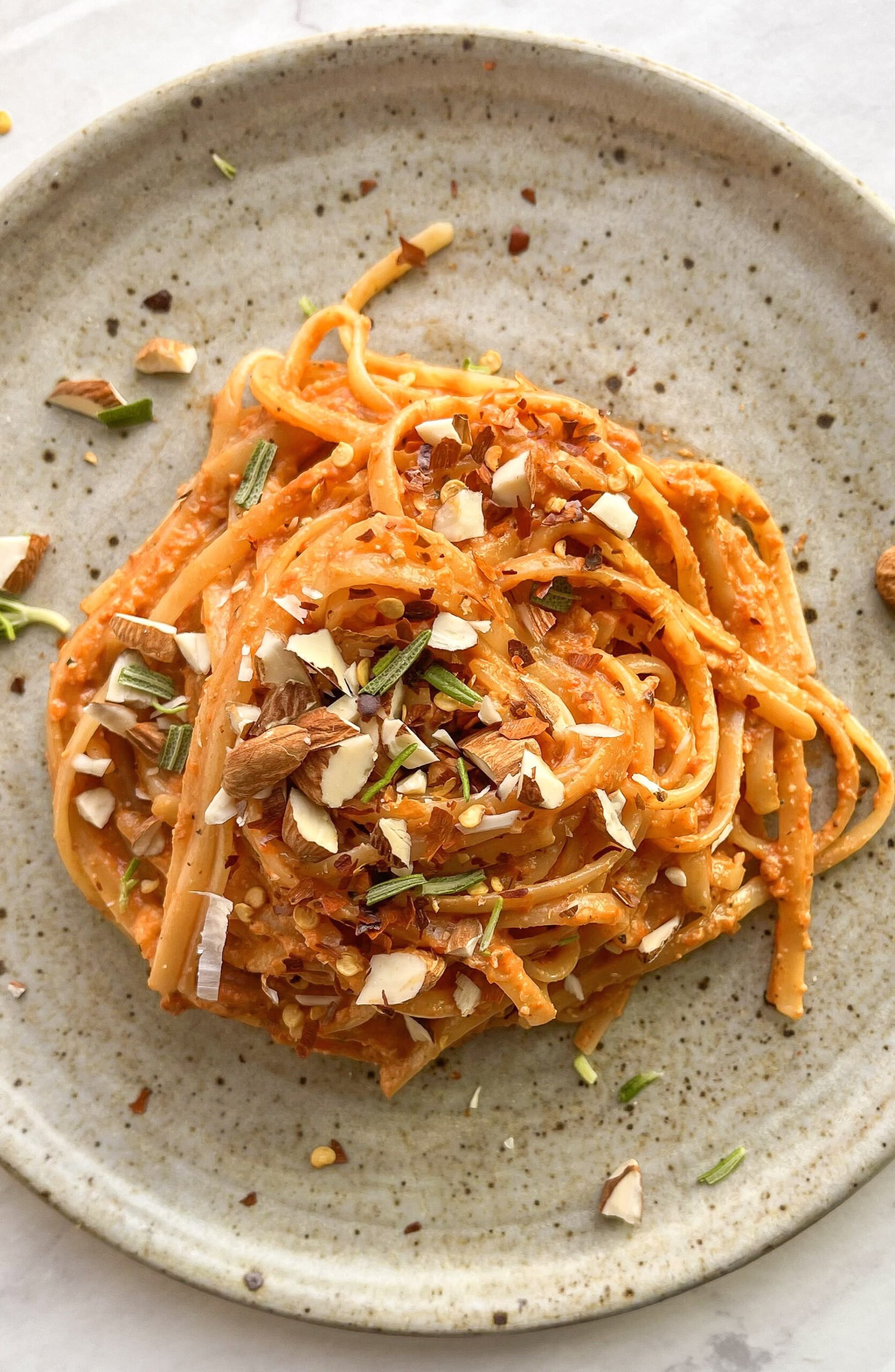 Roasted Garlic & Red Pepper Protein Pasta (Dairy-Free)