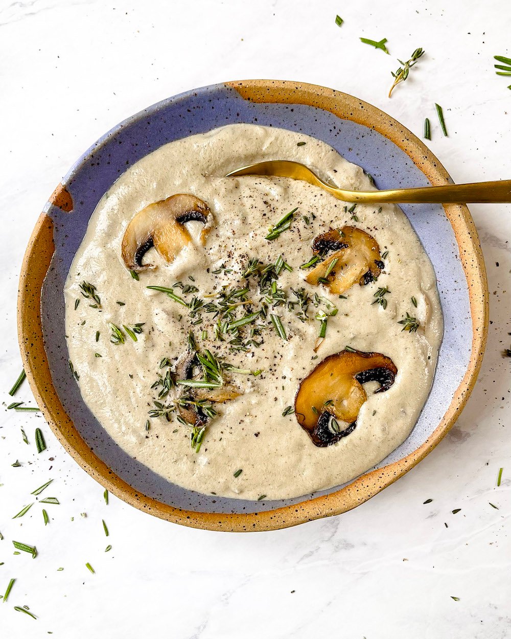 Better-Than-Campbell’s Healthy Cream of Mushroom Soup (Dairy-Free, Vegan)