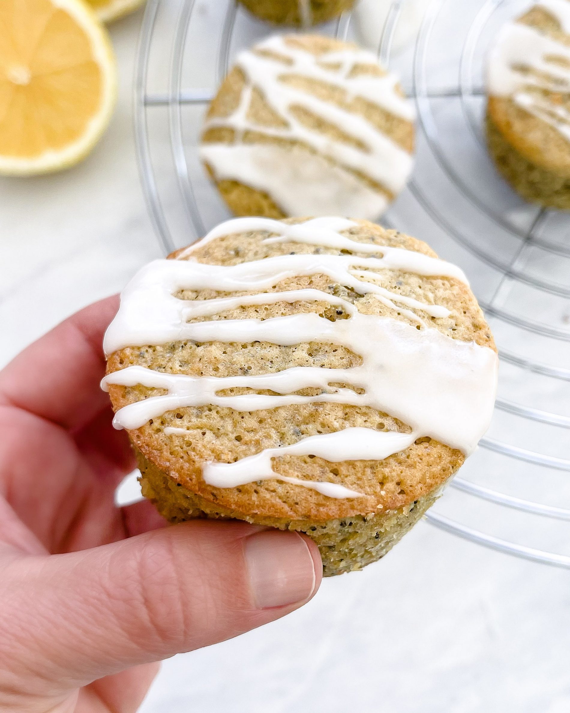 healthy lemon poppyseed muffins