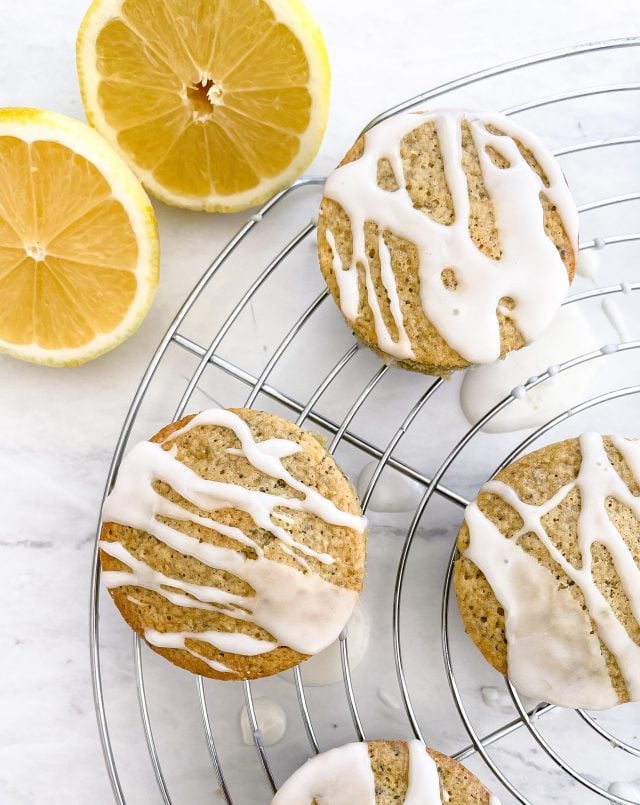 healthy lemon poppyseed muffins
