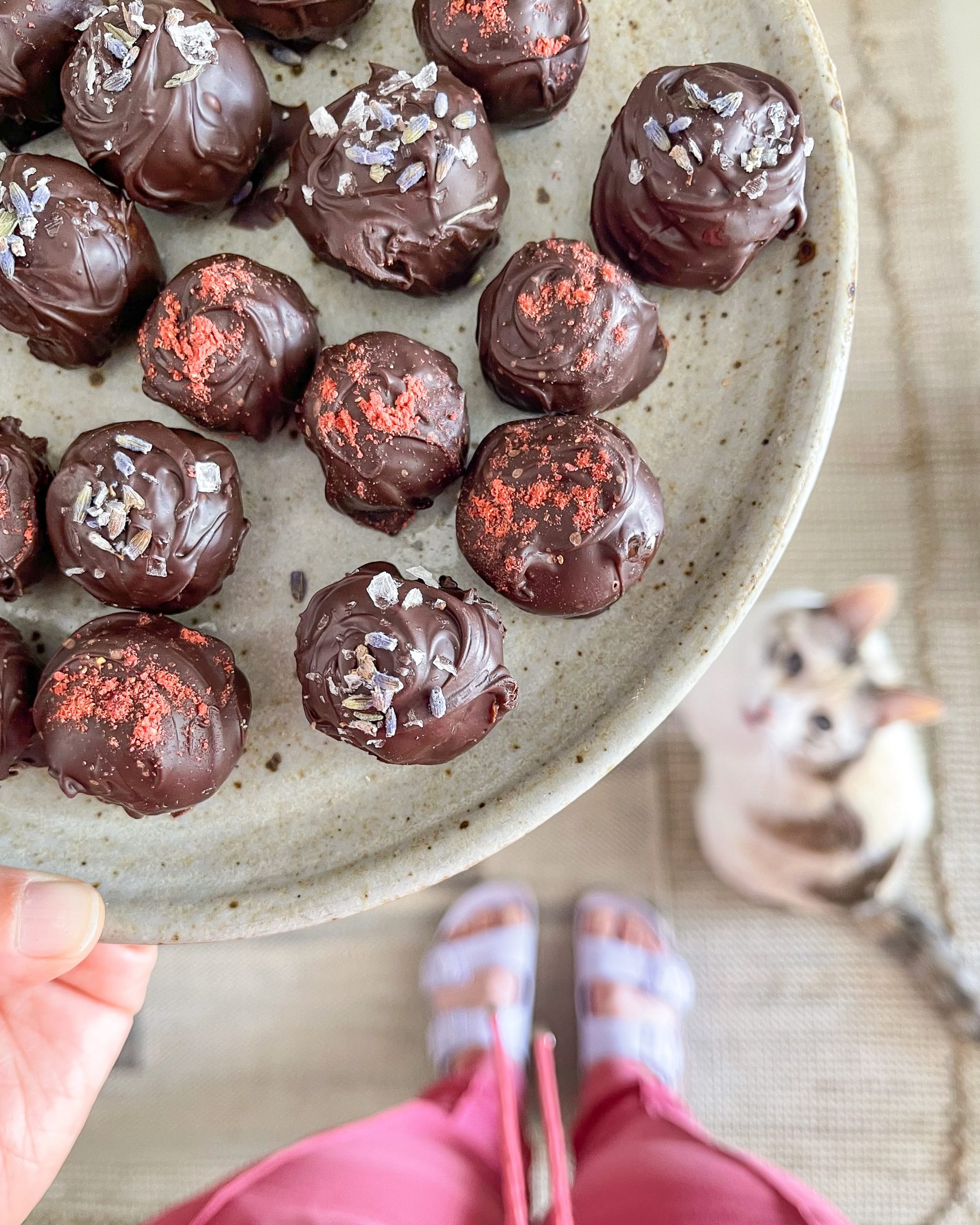 healthy cookie dough truffles