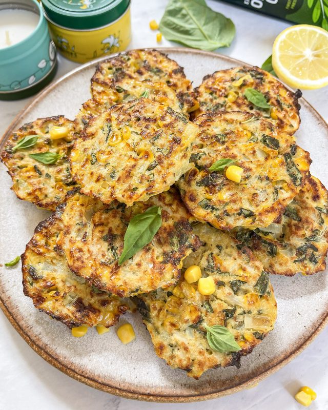 baked cauliflower fritters