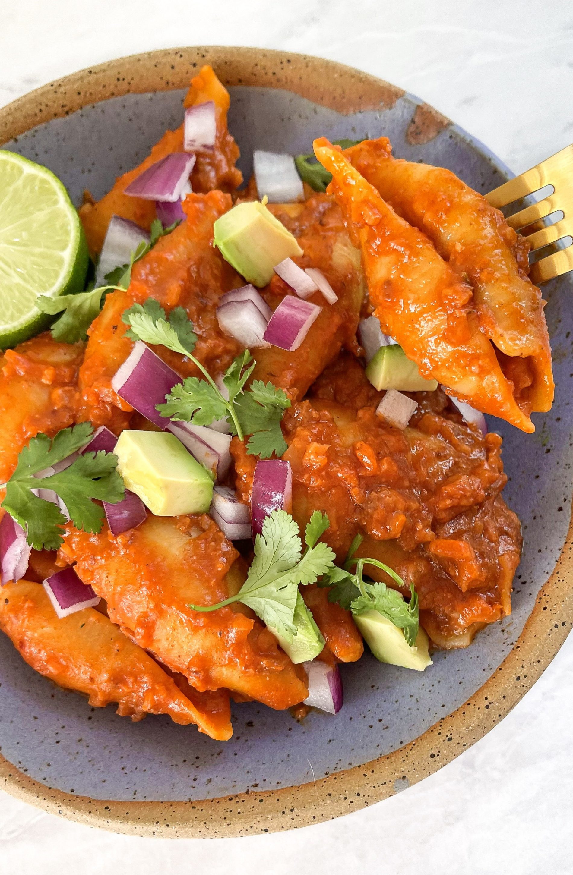 healthy taco pasta