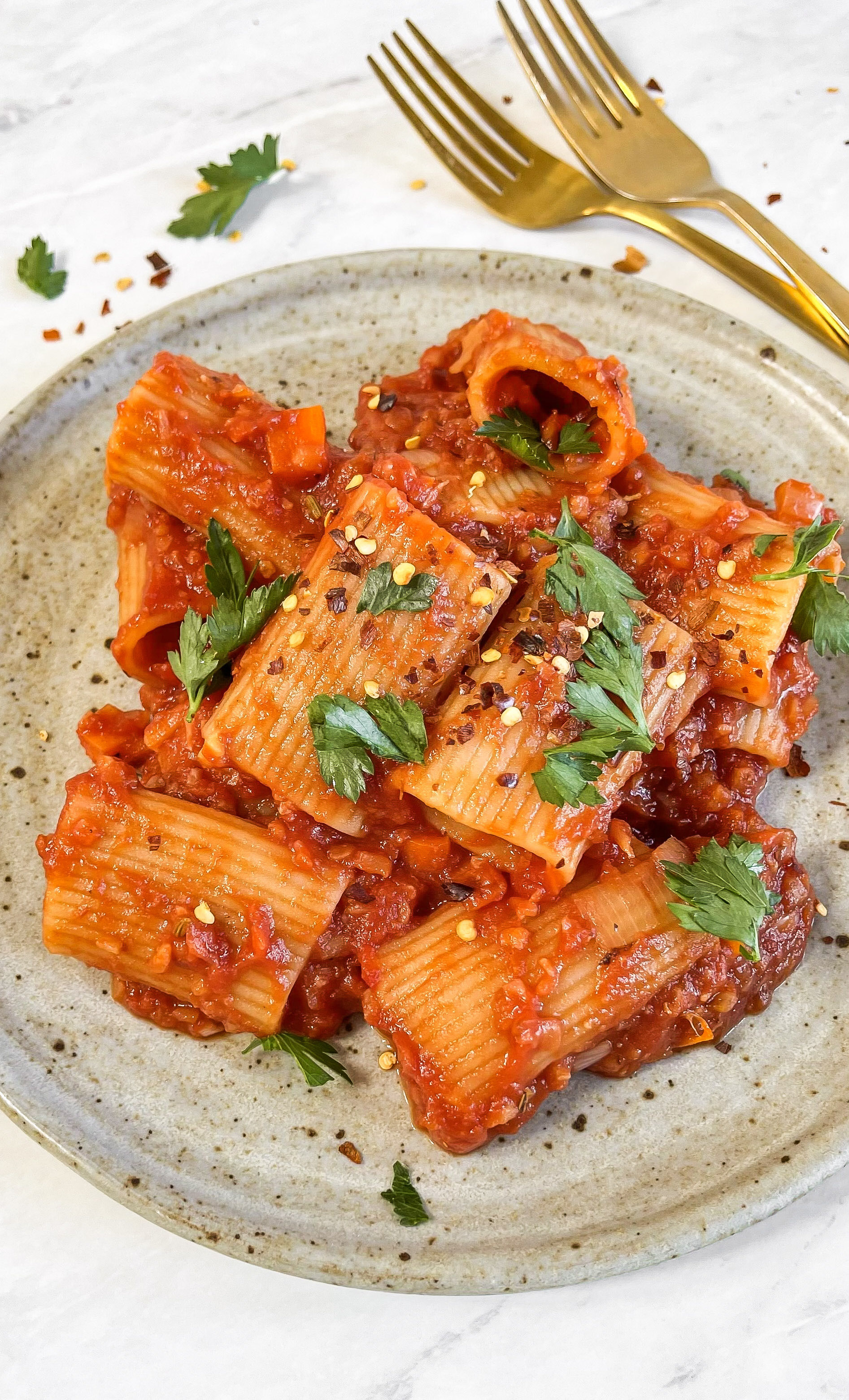 spicy cauliflower bolognese