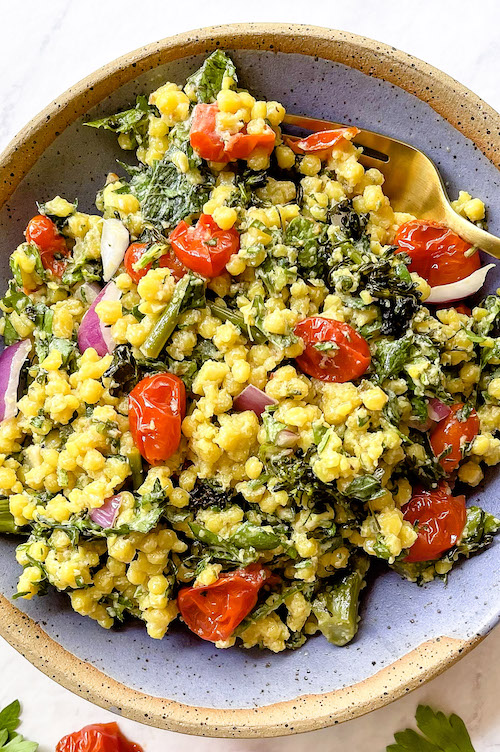 Moroccan Chickpea Couscous Salad - FeelGoodFoodie