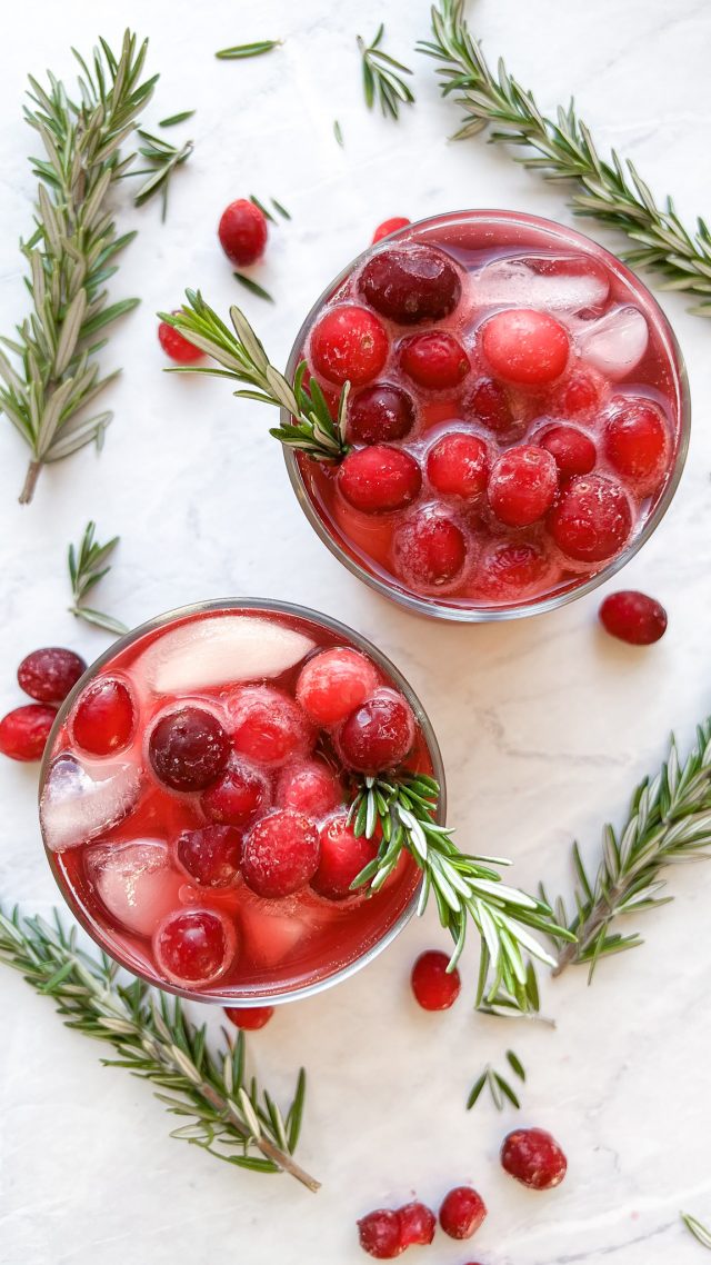 Cranberry Rosemary Digestive Mocktail