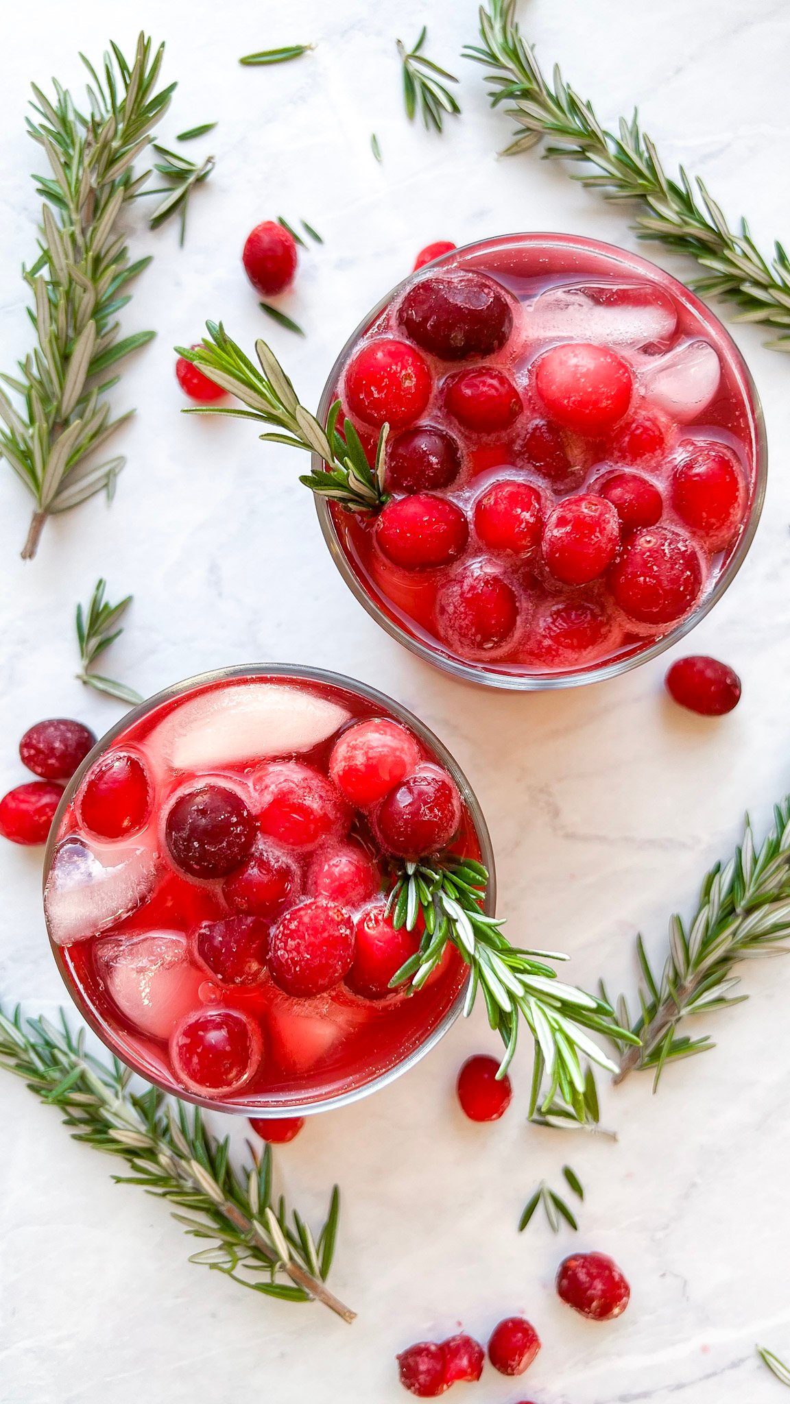 Cranberry Rosemary Digestive Mocktail