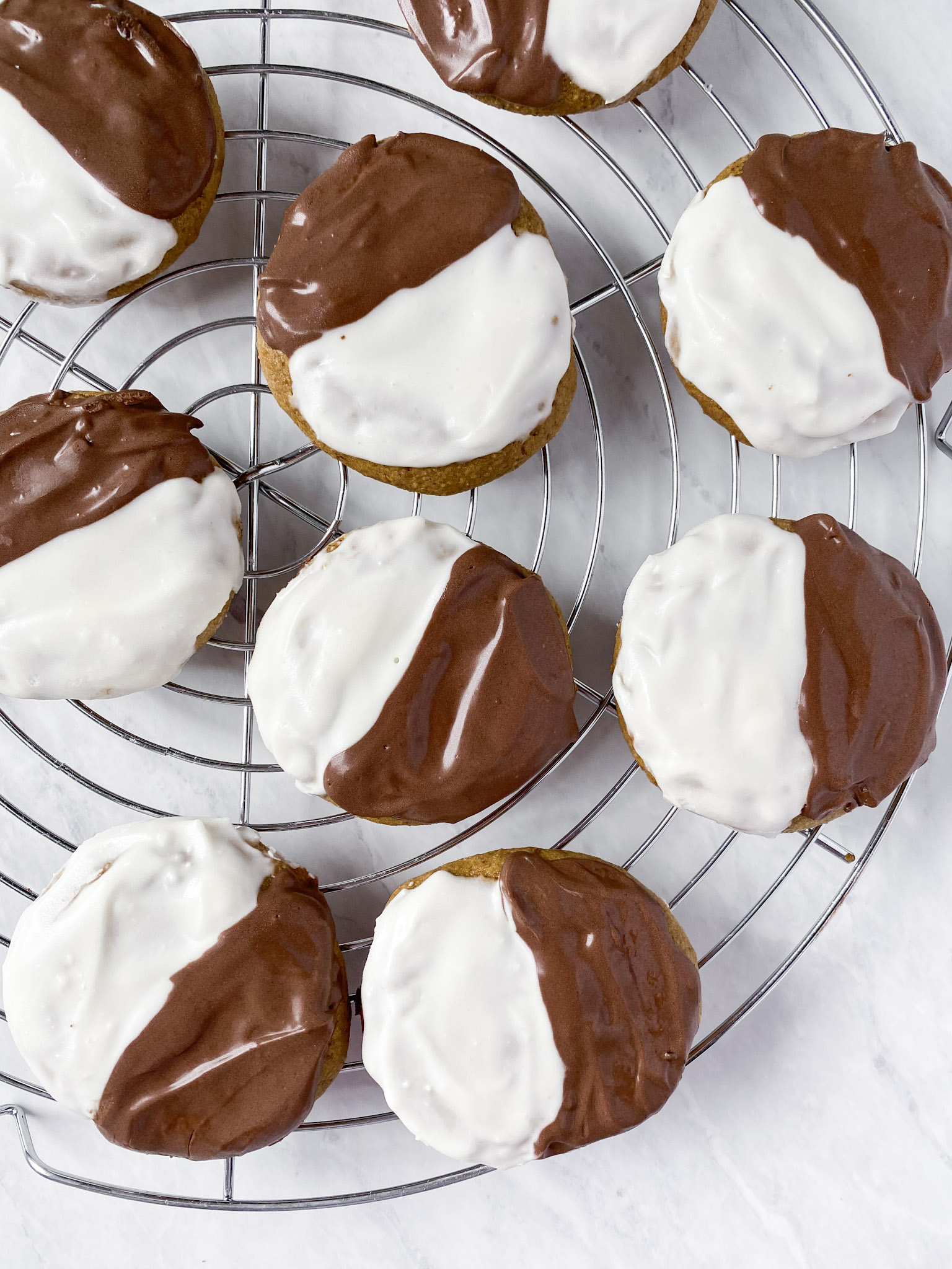 healthy black and white cookies