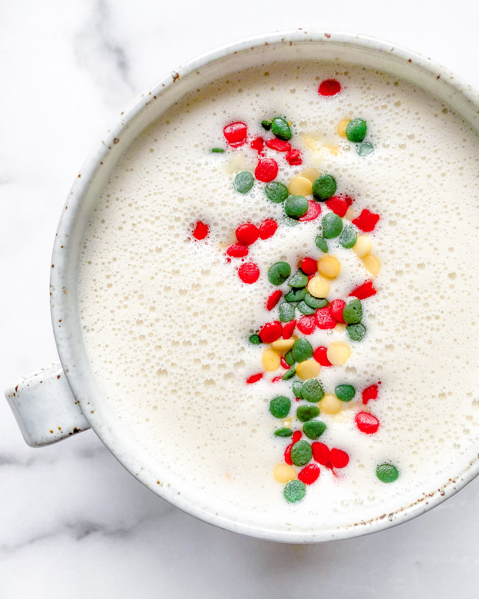 white chocolate peppermint latte 