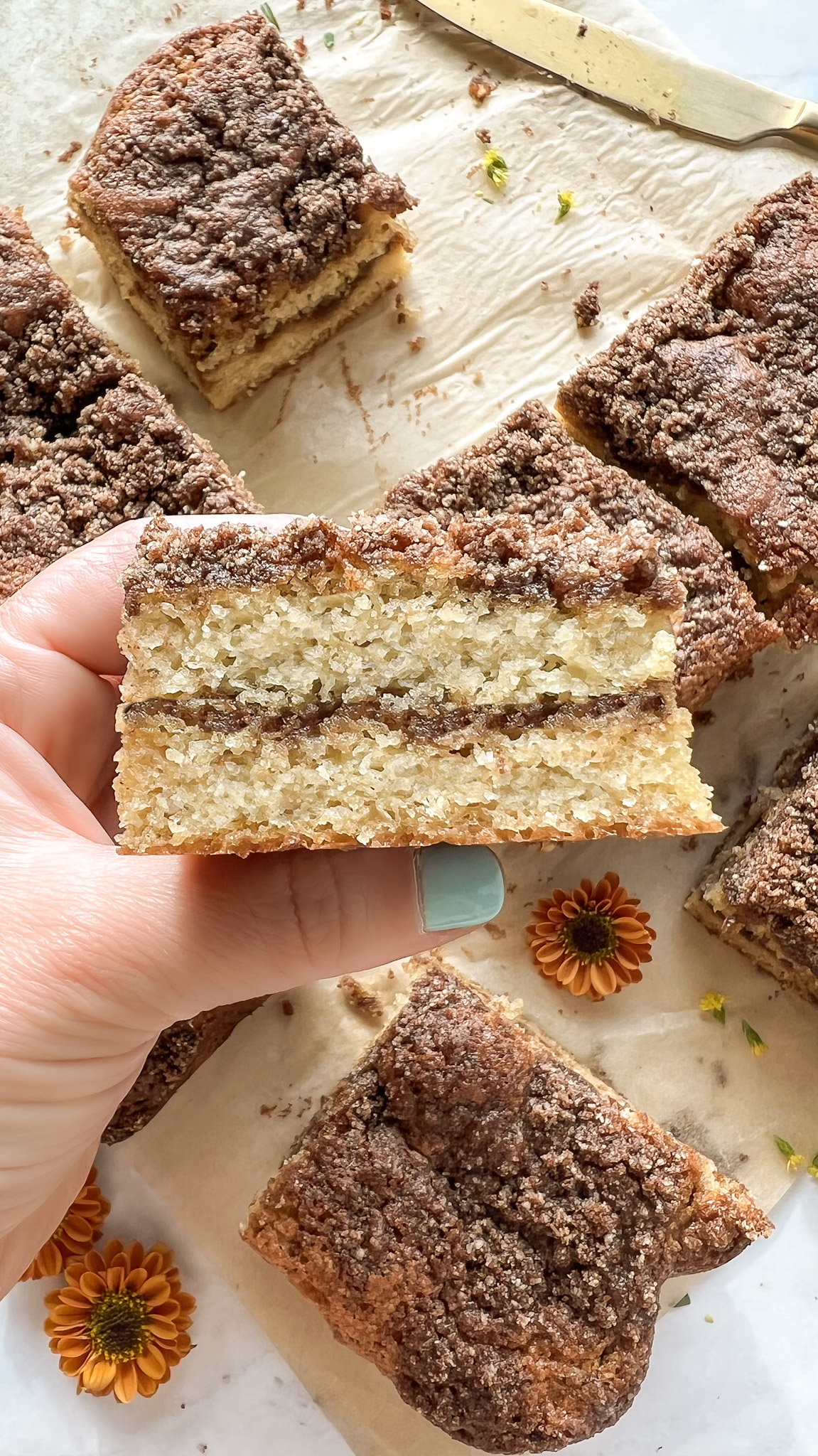 Healthy Starbucks Coffee Cake Recipe (grain free + a dairy free option!)