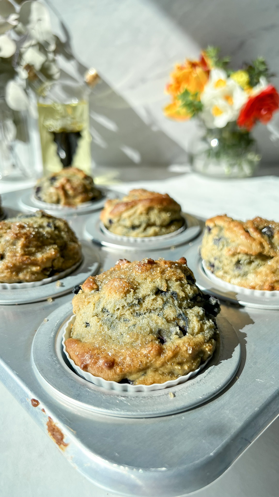 healthy blueberry muffins