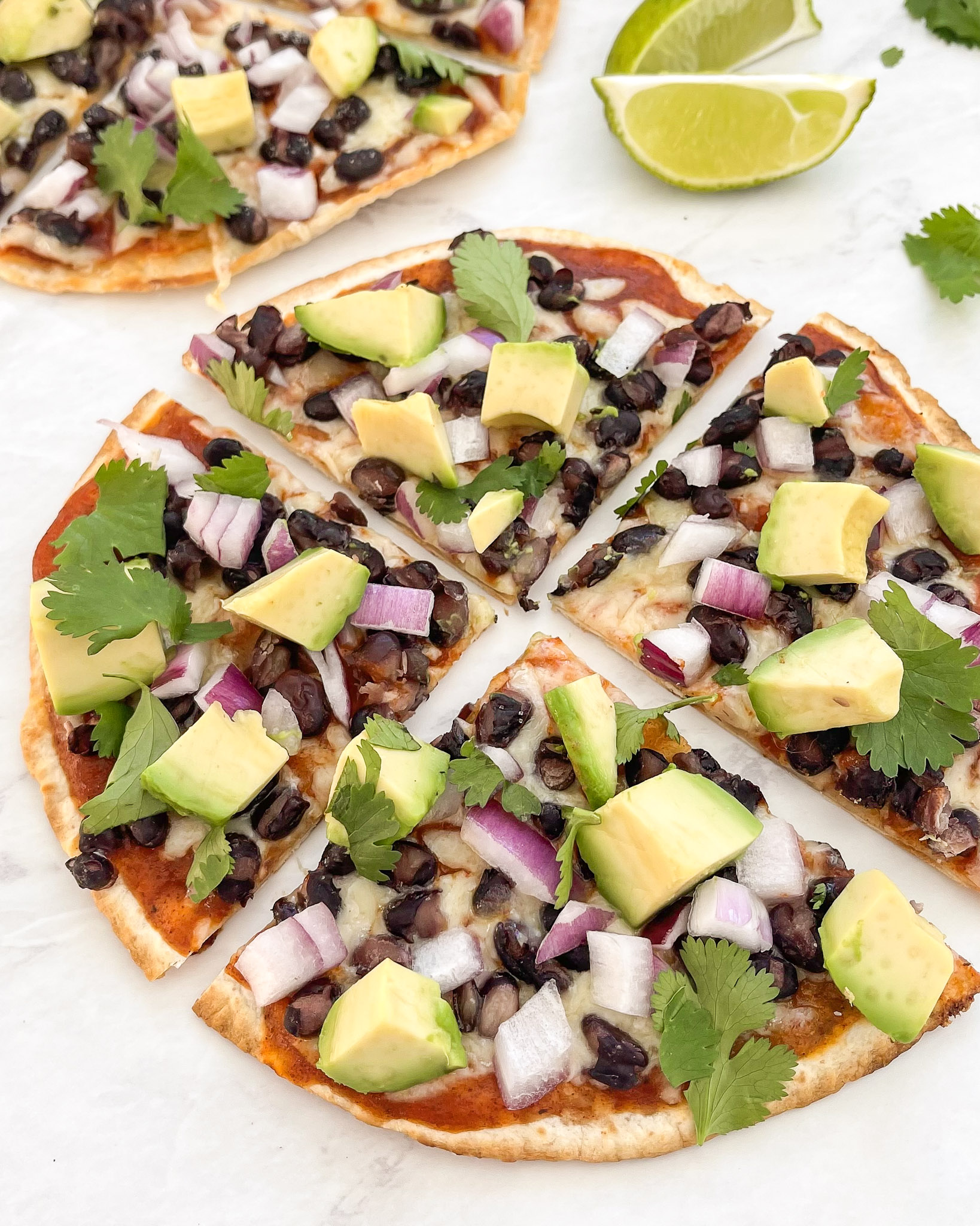 5-Minute Crispy Enchilada Tortilla Pizza