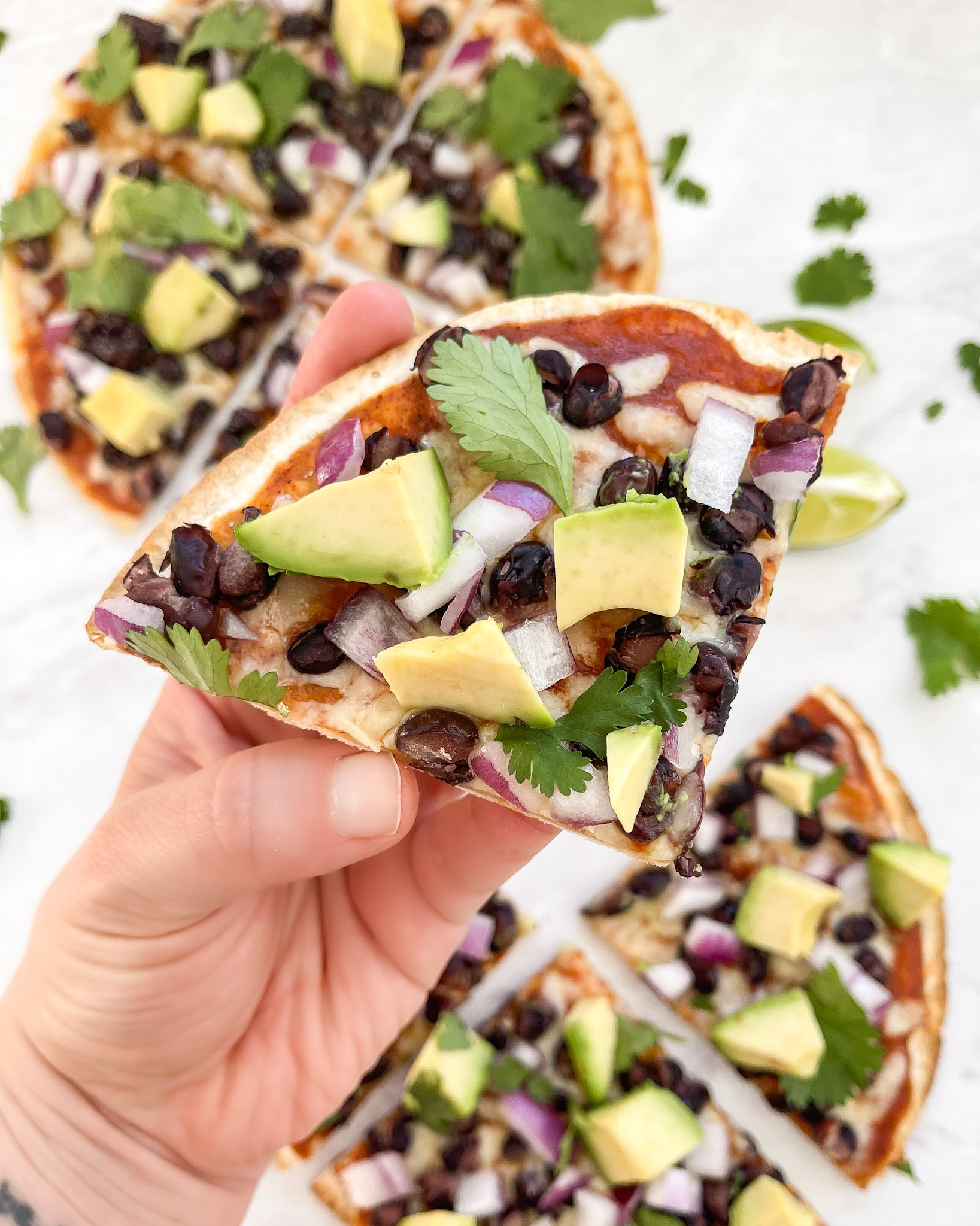 enchilada tortilla pizza