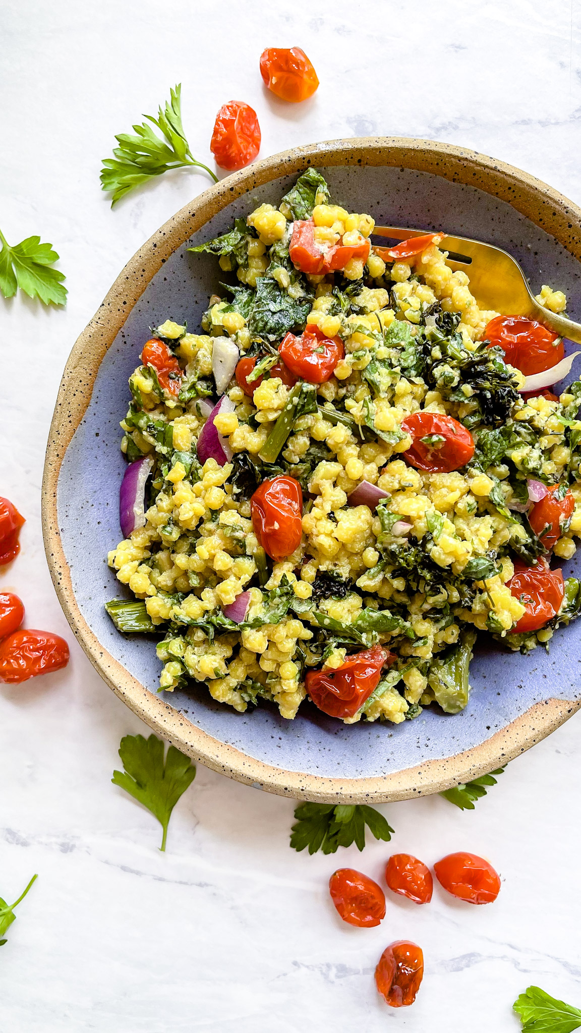 healthy summer couscous salad