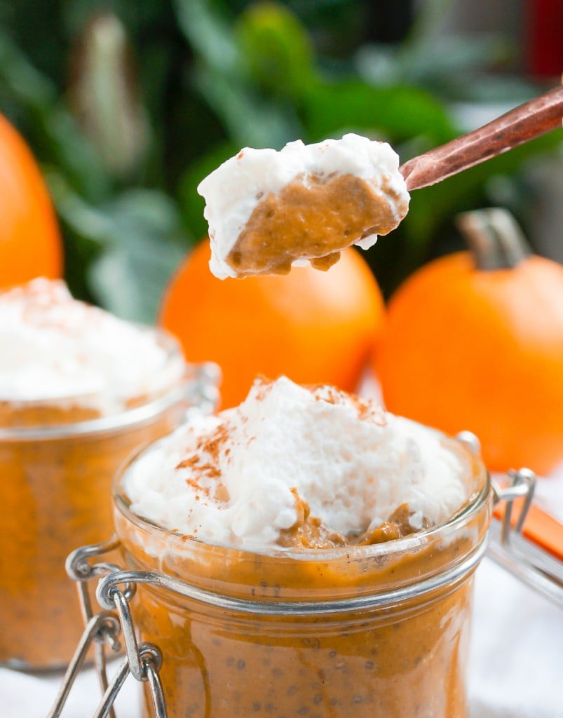 pumpkin pie chia pudding 