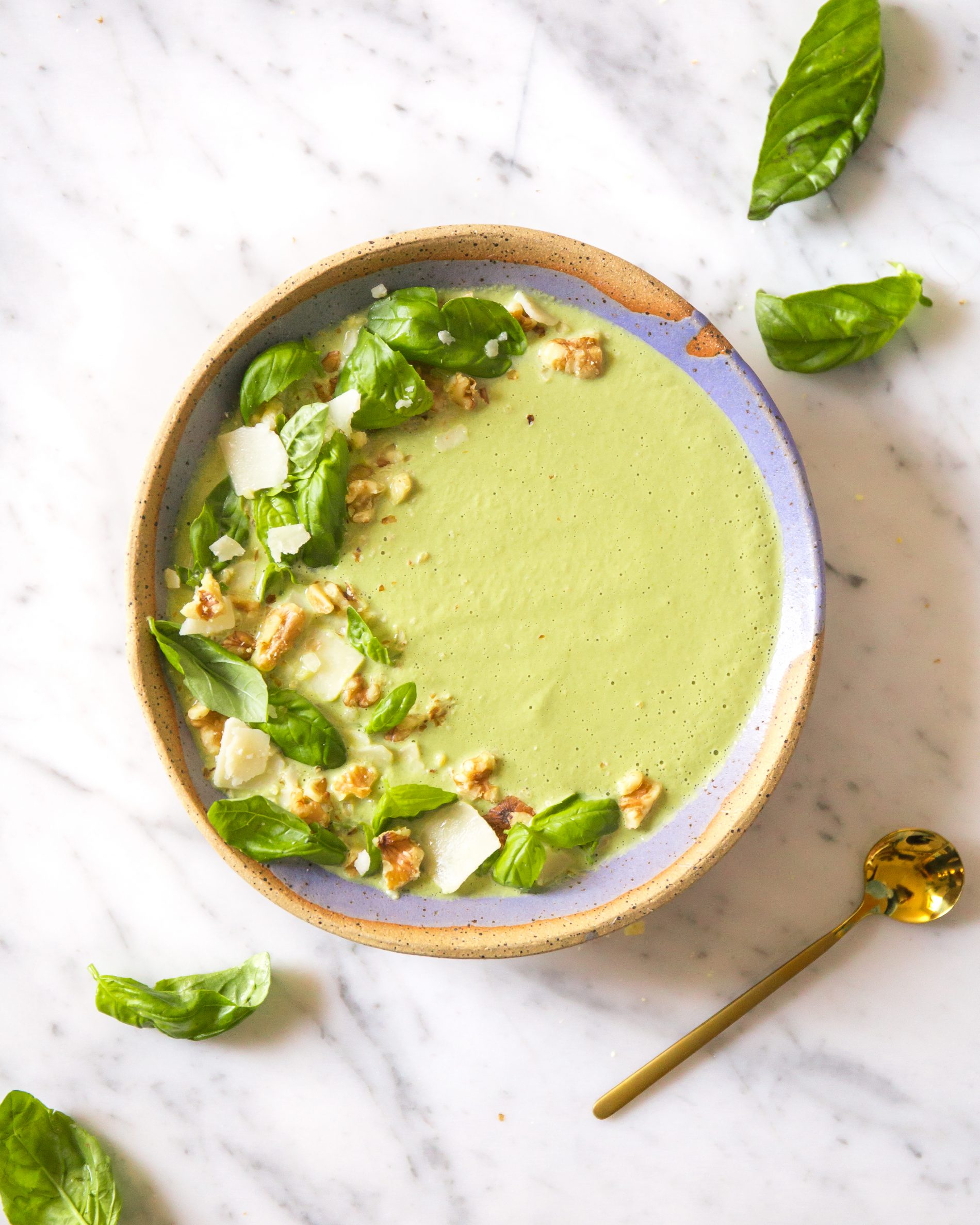 healthy pesto soup