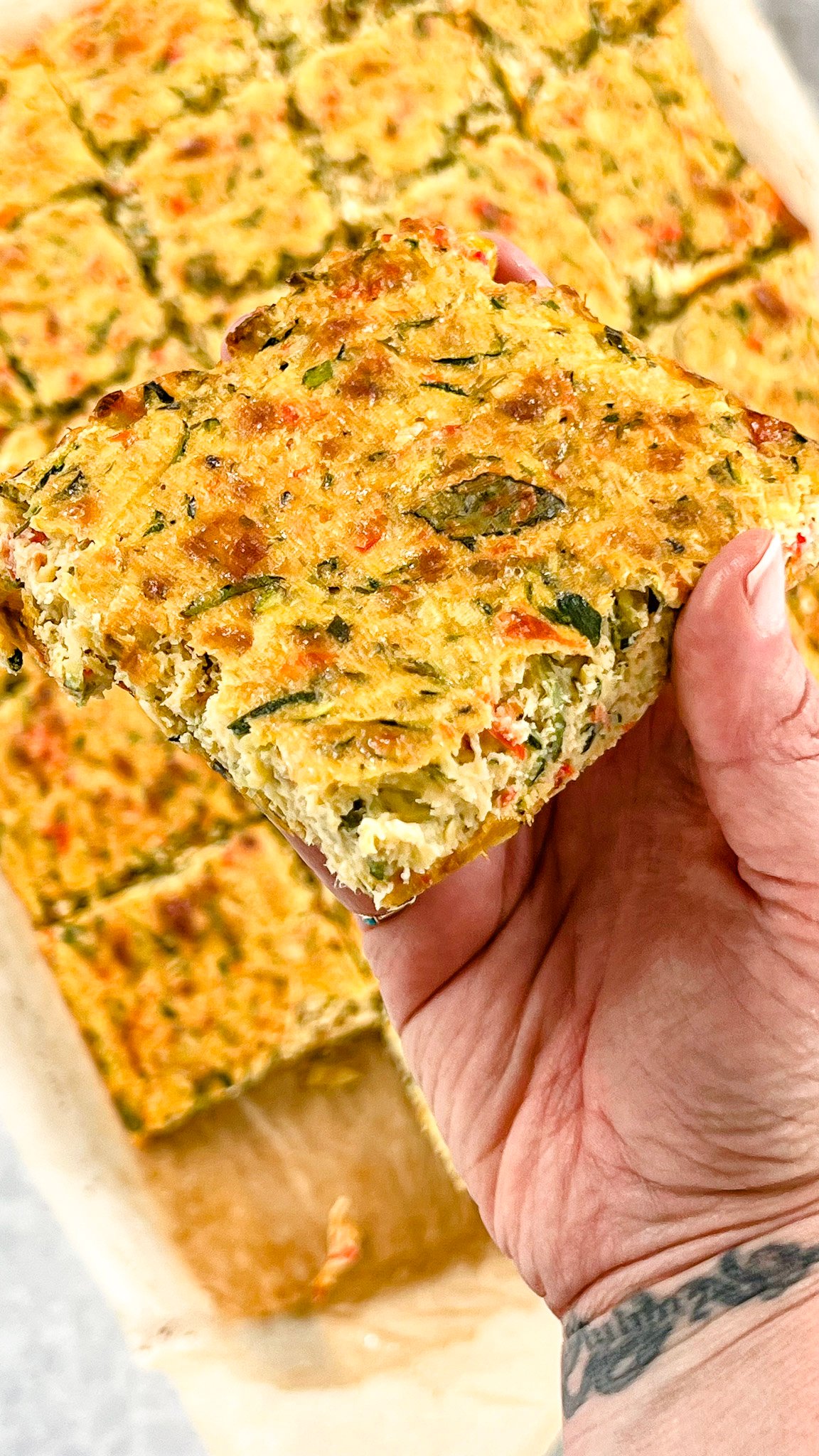Grab-and-Go Protein Pizza Squares