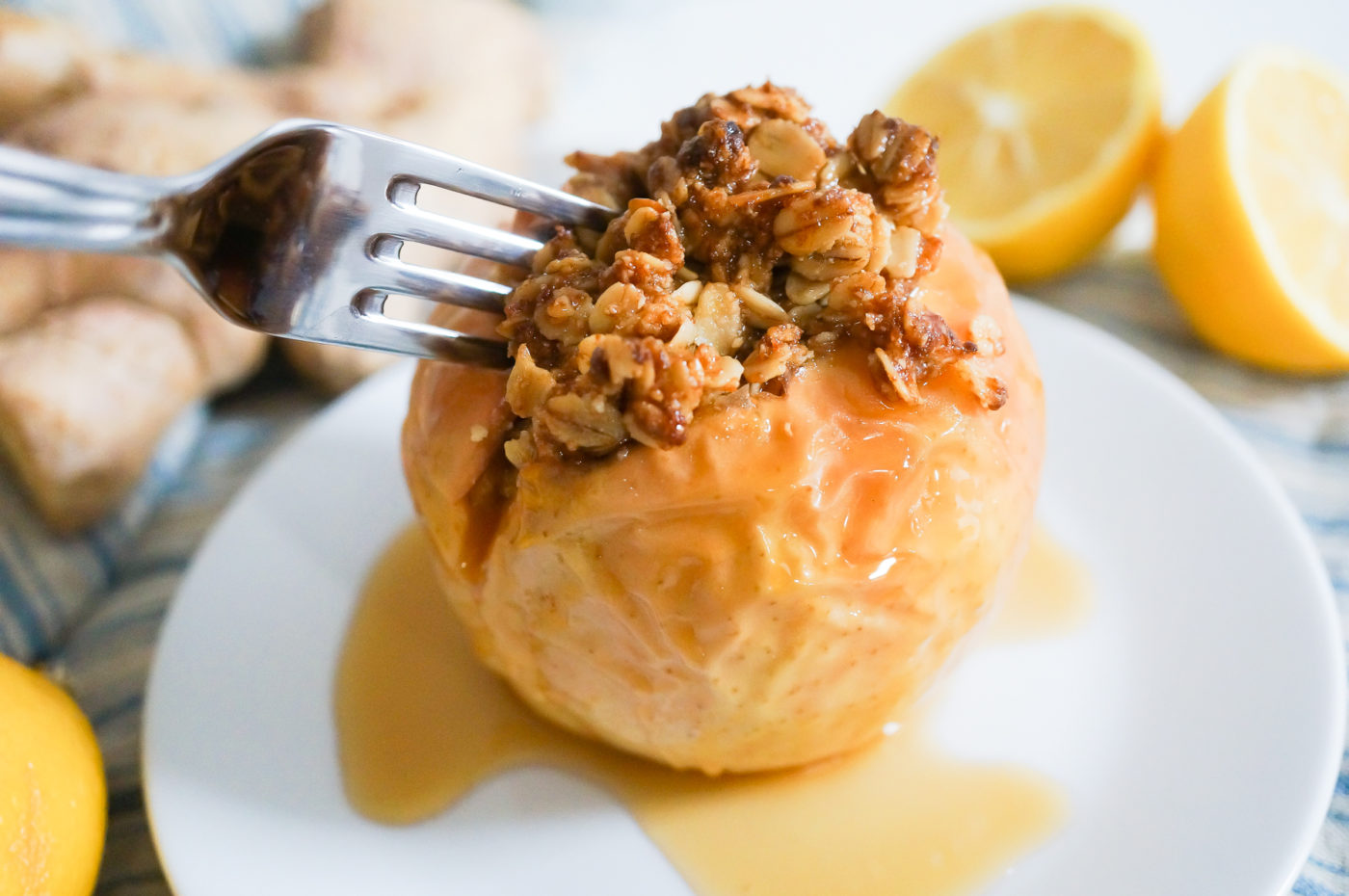Lemon Ginger Baked Apples-11