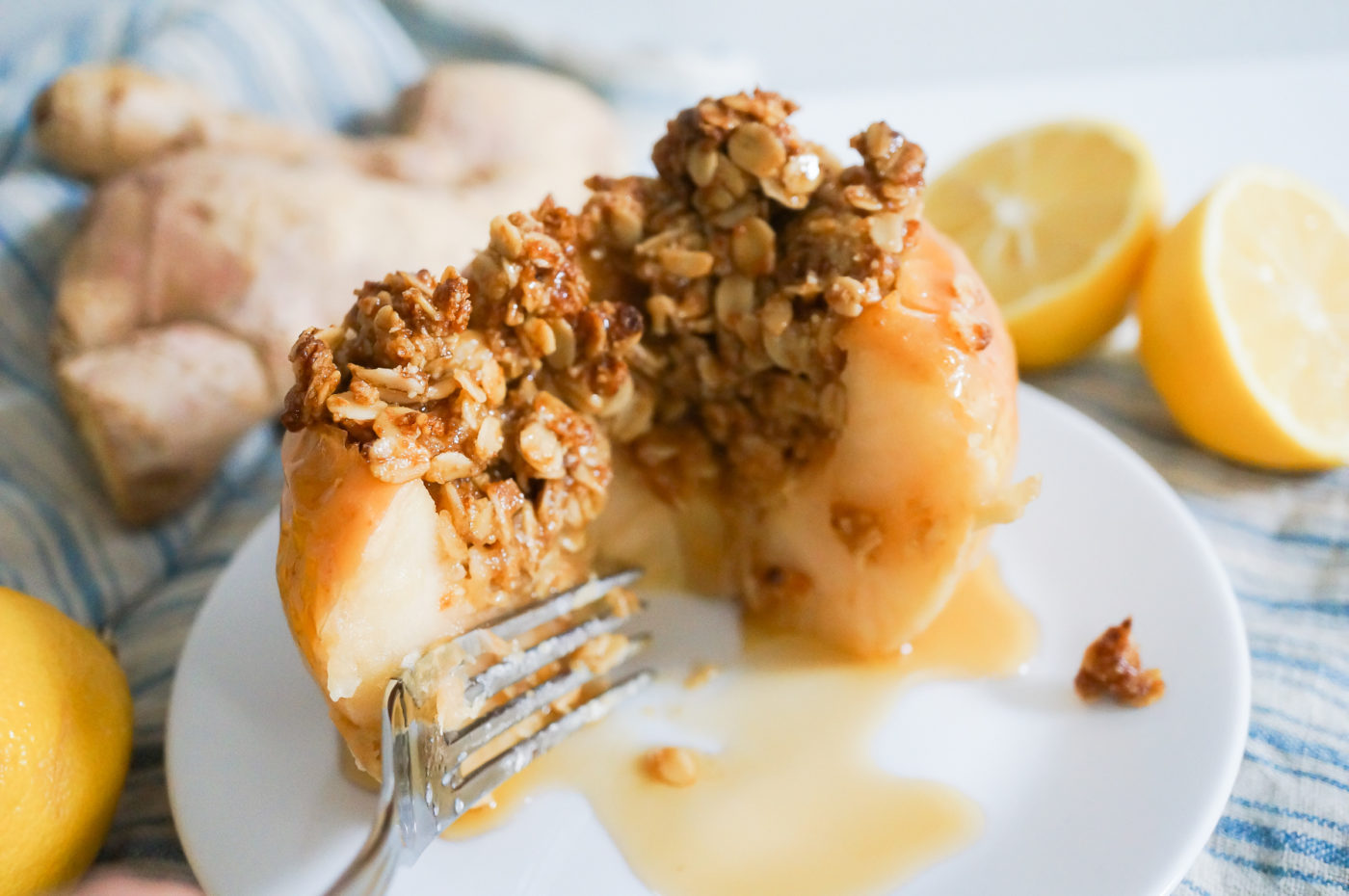 Lemon Ginger Baked Apples-12