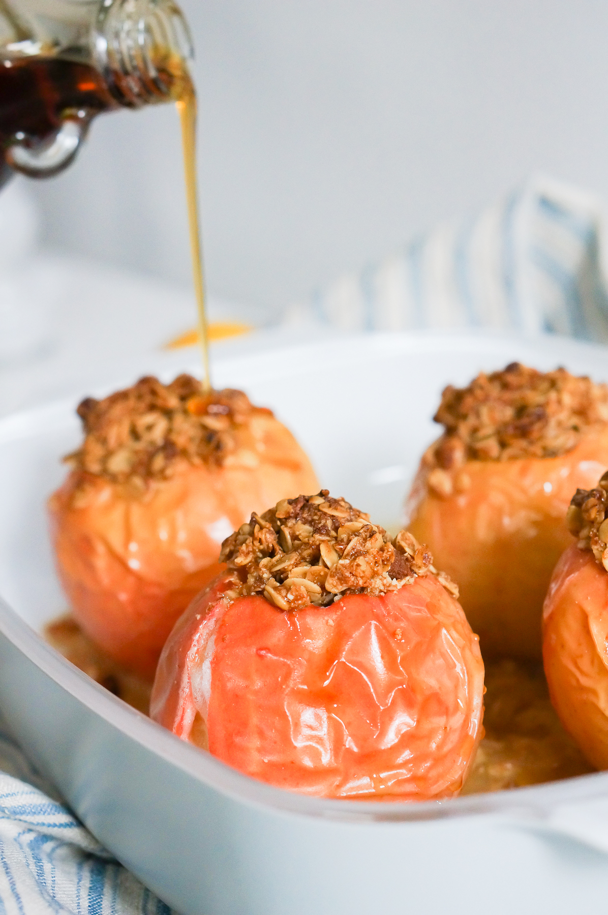 Lemon Ginger Baked Apples (Vegan, Gluten Free, Refined Sugar Free)