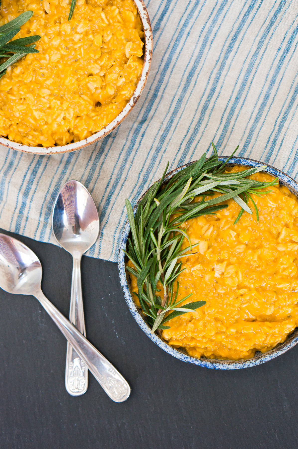 Sweet Potato Rosemary Overnight Chia Oatmeal (Gluten Free, Vegan, Refined Sugar Free)