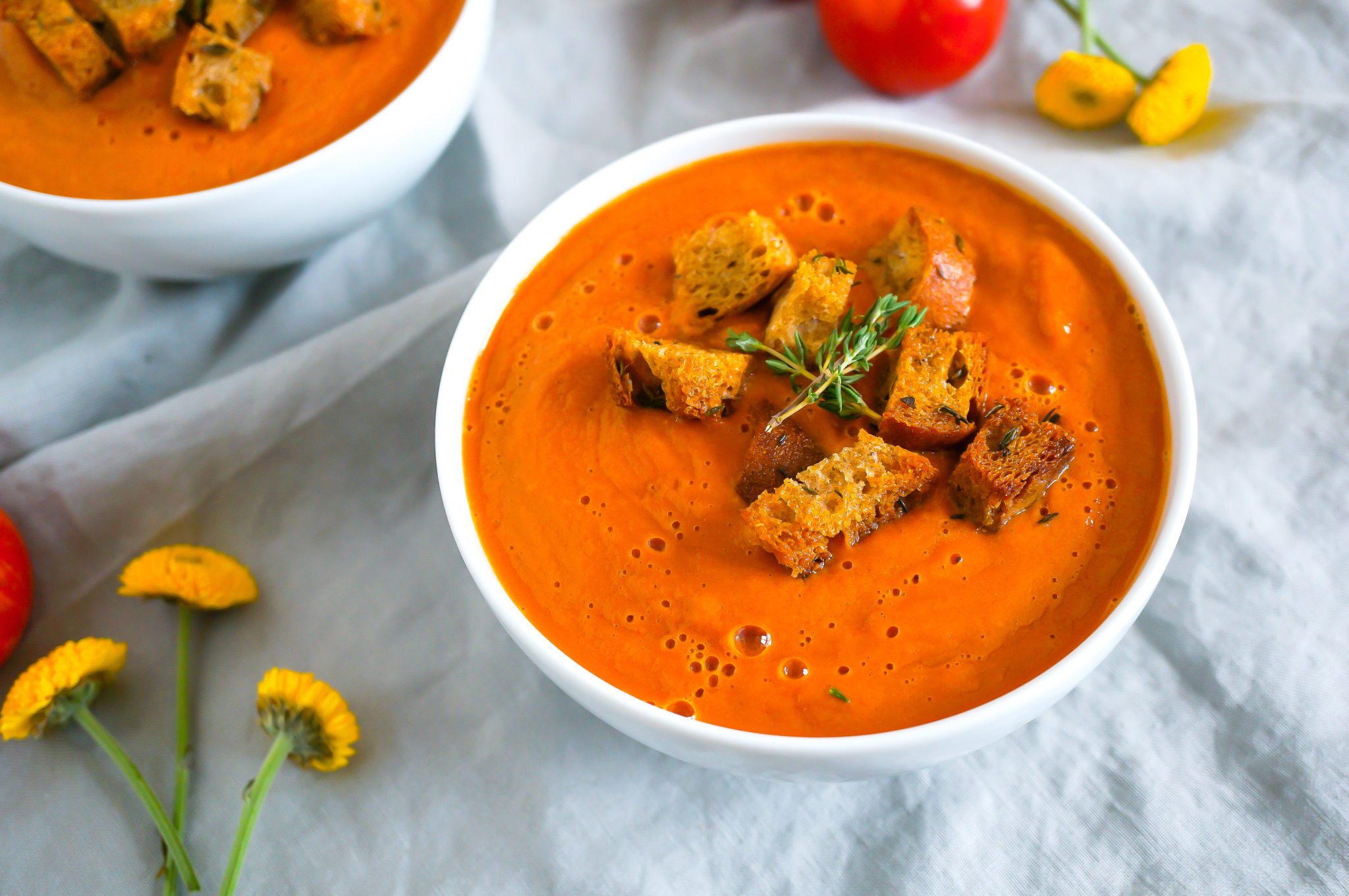World’s Best Tomato Soup Recipe (Gluten Free, Vegan, Paleo, Refined Sugar Free)